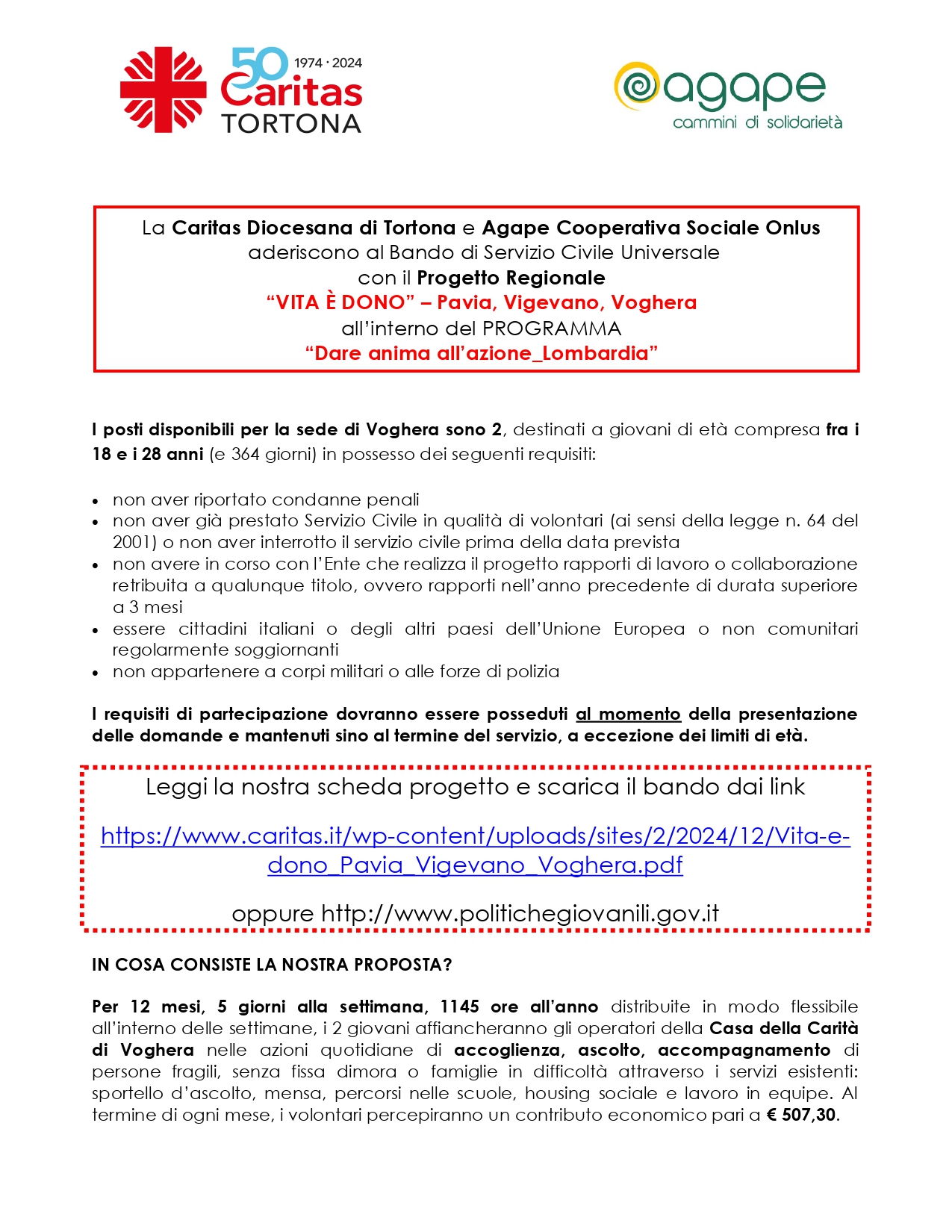 SERVIZIO CIVILE UNIVERSALE